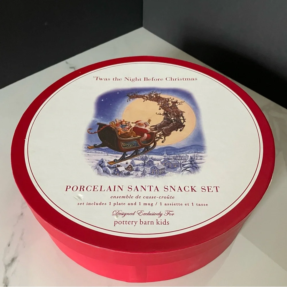 'Twas the Night Before Christmas Santa Snack Set by Pottery Barn